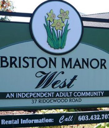Briston manor west sign